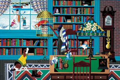 Tea Break by Heronim framed canvas print