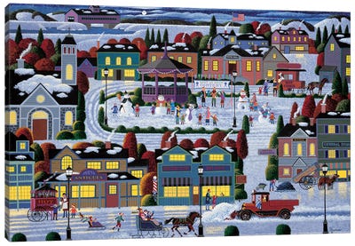 Best Of Snow Canvas Art Print - Vintage Christmas Décor