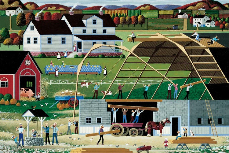 The New Barn by Heronim wall art