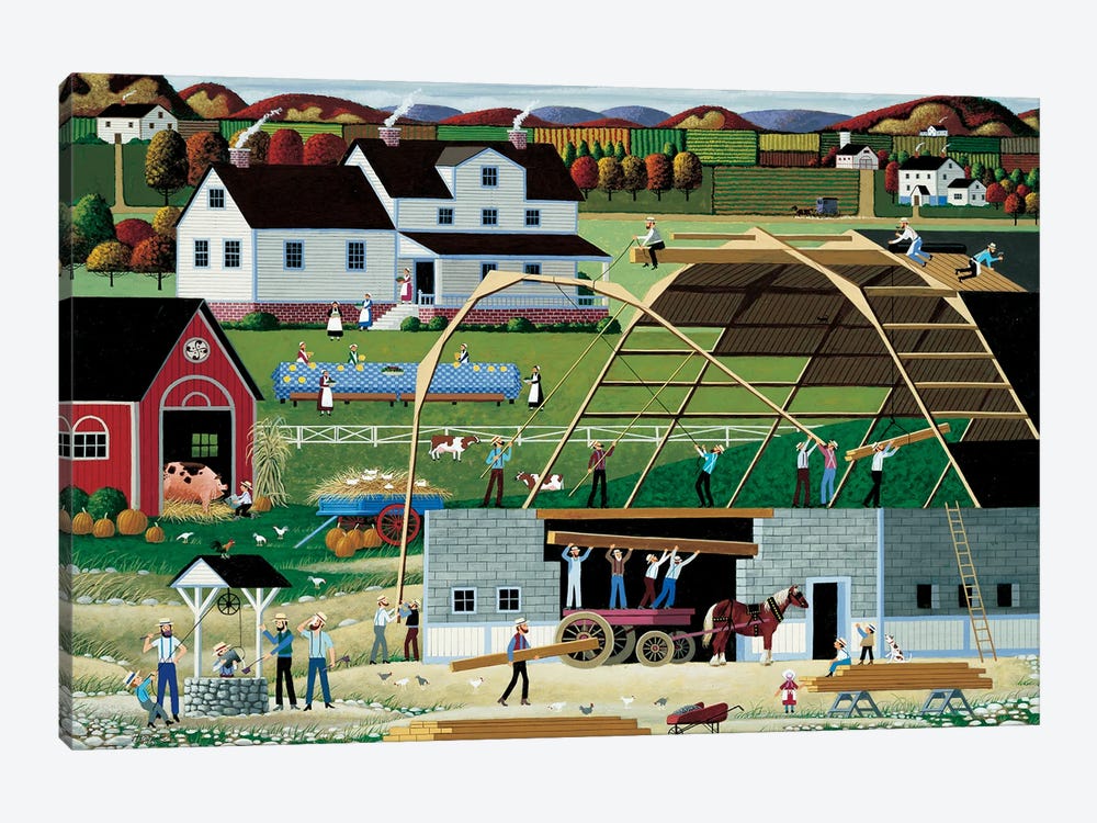 The New Barn by Heronim 1-piece Canvas Art Print