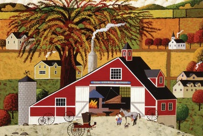 Under The Chestnut Tree by Heronim framed canvas print