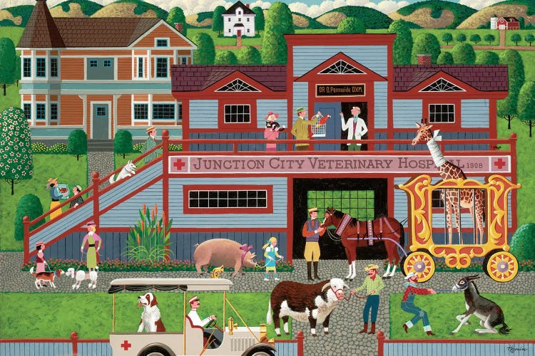 Veterinary Hospital by Heronim wall art