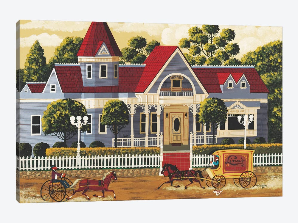Victorian House by Heronim 1-piece Canvas Print