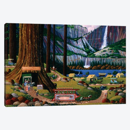 Yosemite Camping Canvas Print #HRN158} by Heronim Canvas Art Print