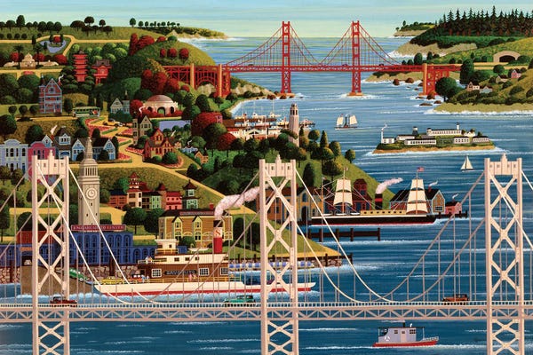 San Francisco: Bridges Of San Francisco by Heronim