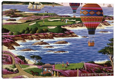 16th At Cypress Canvas Art Print - Golf Art