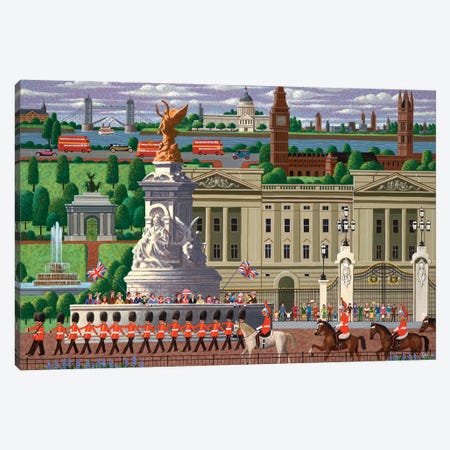 Changing Of The Guard Canvas Print #HRN25} by Heronim Canvas Art Print