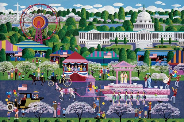 Ferris Wheels: Cherry Blossom Parade by Heronim