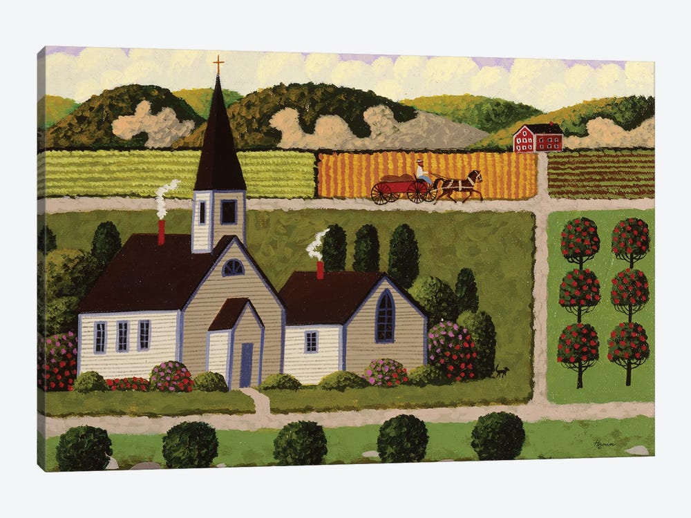 Country Church by Heronim 1-piece Canvas Art