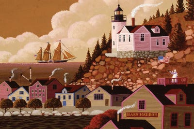 Daddy's Home by Heronim framed canvas print