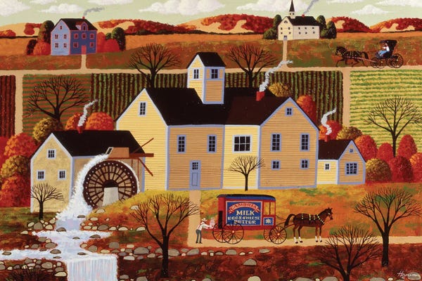 Watermills & Windmills: Delivery At The Mill by Heronim