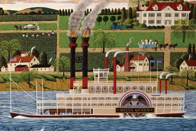 Delta Queen by Heronim framed canvas print