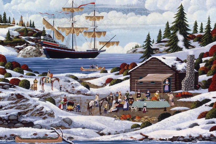 First Thanksgiving by Heronim wall art