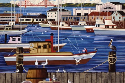 Fishermans Wharf by Heronim canvas print