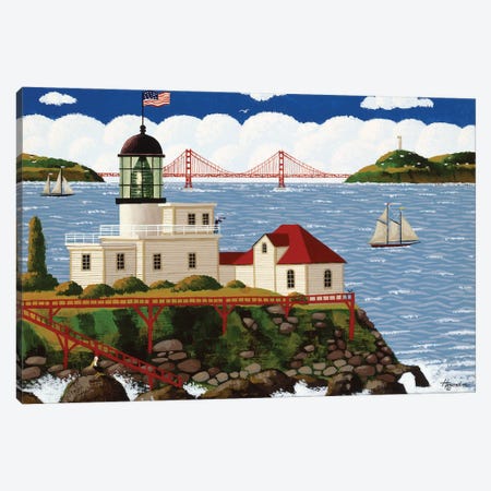 Golden Gate Vista Canvas Print #HRN46} by Heronim Canvas Print