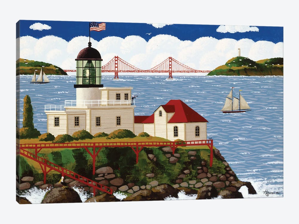 Golden Gate Vista by Heronim 1-piece Art Print