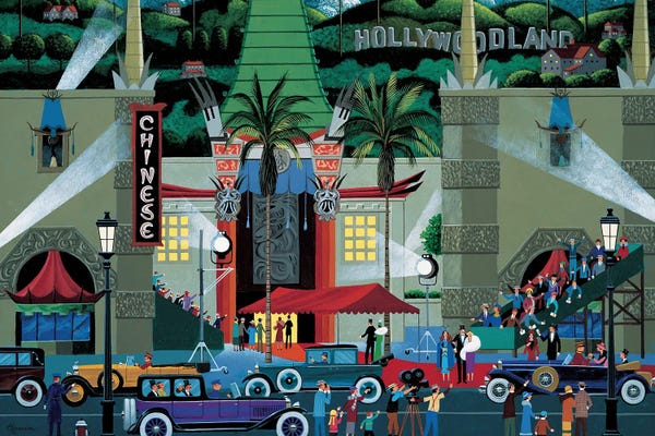 Los Angeles: Graumans Chinese Theater by Heronim