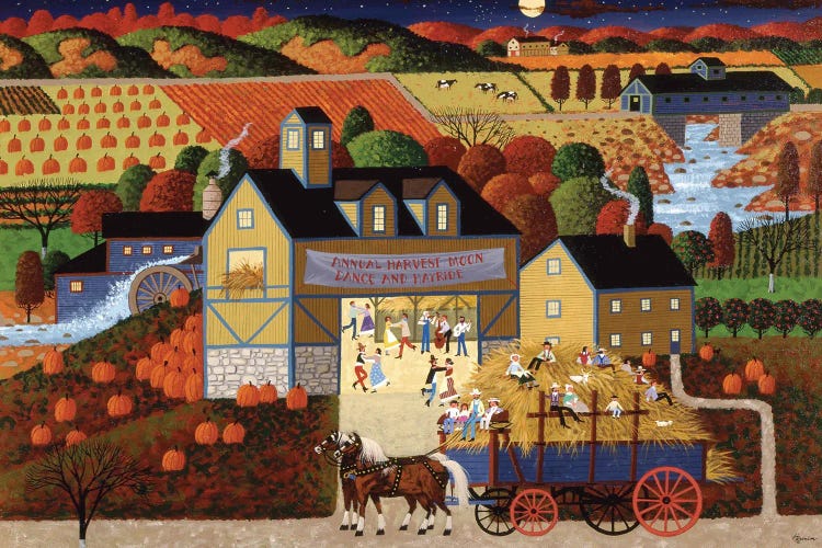Harvest Moon Dance by Heronim wall art