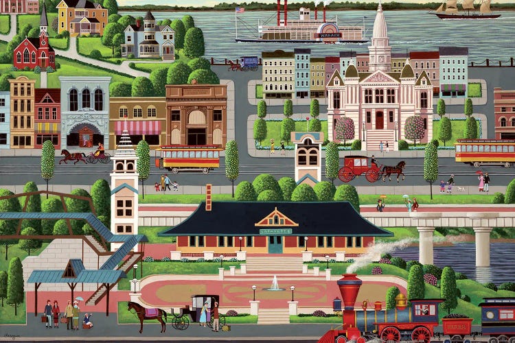 Lafayette, Indiana by Heronim wall art