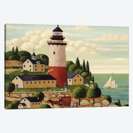 Lighthouse Delivery Canvas Print #HRN67} by Heronim Canvas Print