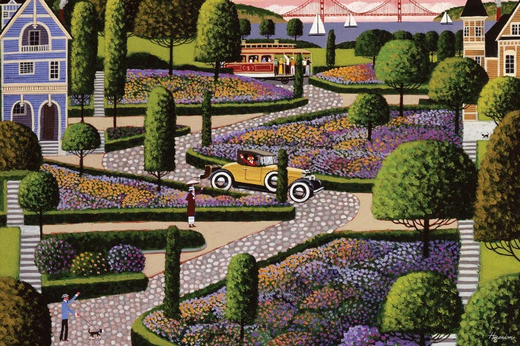 Lombard Street by Heronim wall art