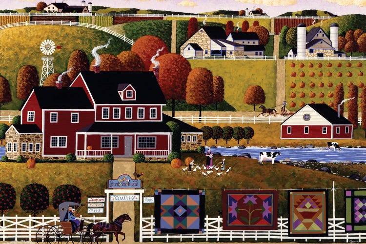 Amish Quilt Sale by Heronim wall art