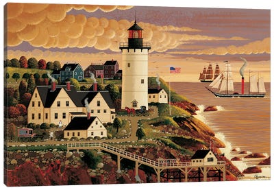 Morning In Maine Canvas Art Print - Heronim