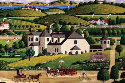 Mostantuono Winery by Heronim framed canvas print