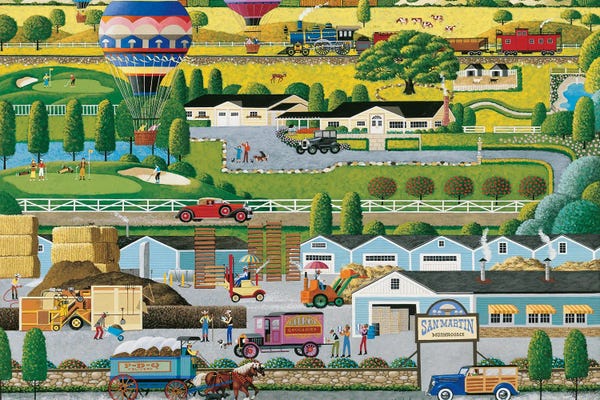 Hot Air Balloons: Mushroom Farm by Heronim