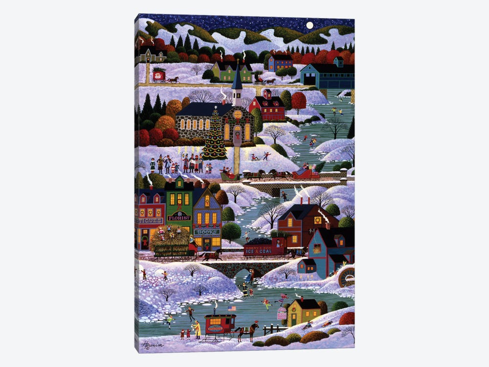 New England Christmas by Heronim 1-piece Art Print