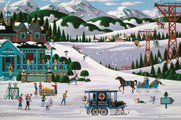 Pine Ridge Lodge by Heronim wall art