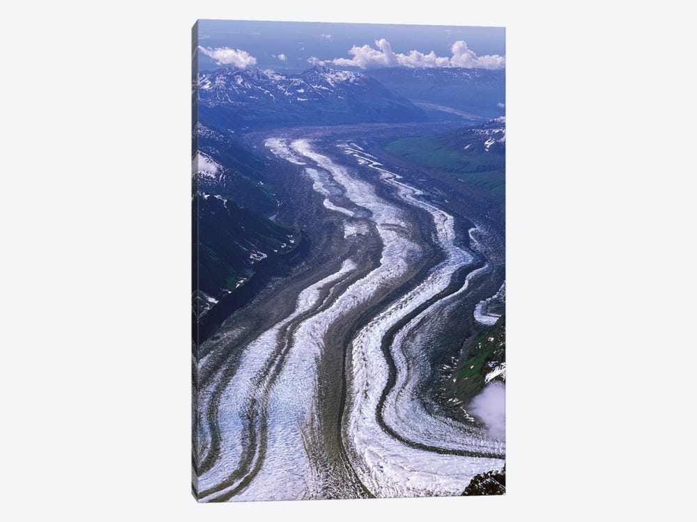 Aerial View, Tokositna Glacier, Denali National Park & Preserve, Alaska, USA by Hugh Rose 1-piece Canvas Print