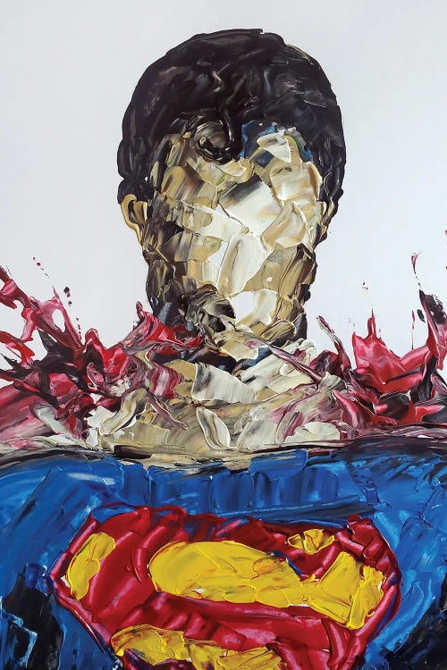 Superman Abstract by Andrew Harr wall art