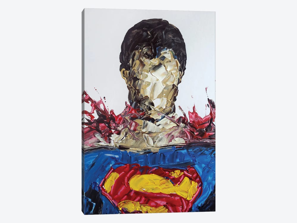 Superman Abstract by Andrew Harr 1-piece Canvas Print