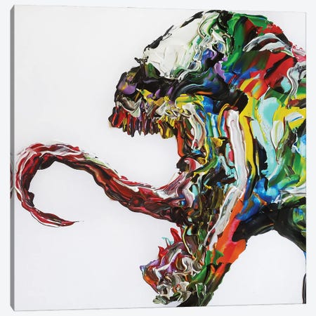 Venom Abstract Canvas Print #HRR103} by Andrew Harr Canvas Art Print