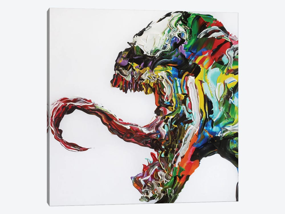 Venom Abstract by Andrew Harr 1-piece Canvas Artwork