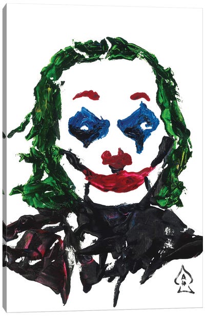 Joker Abstract II Canvas Art Print - The Joker