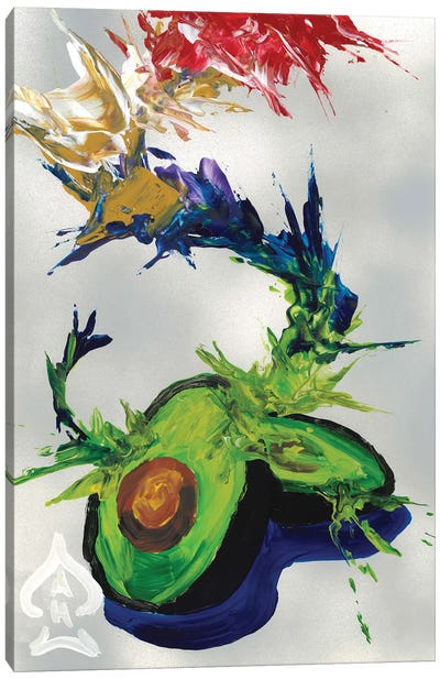 Avocado Abstract Canvas Art Print - Andrew Harr