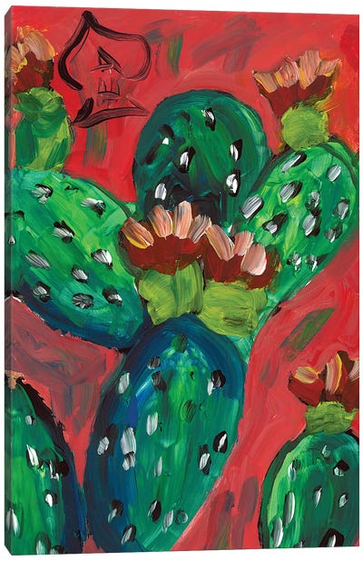 Cactus Canvas Art Print - Andrew Harr