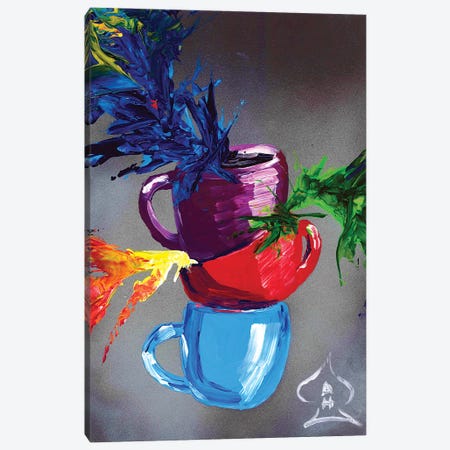 Cups Canvas Print #HRR35} by Andrew Harr Canvas Artwork
