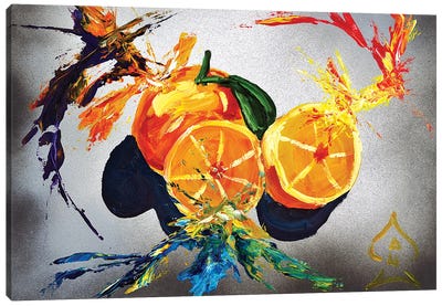 Orange Explosion Canvas Art Print