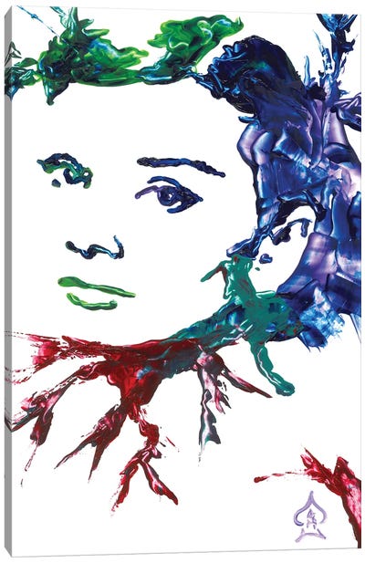 Audrey Hepburn Abstract I Canvas Art Print - Andrew Harr