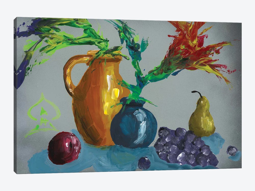 Fruits and Vase Abstract II by Andrew Harr 1-piece Art Print