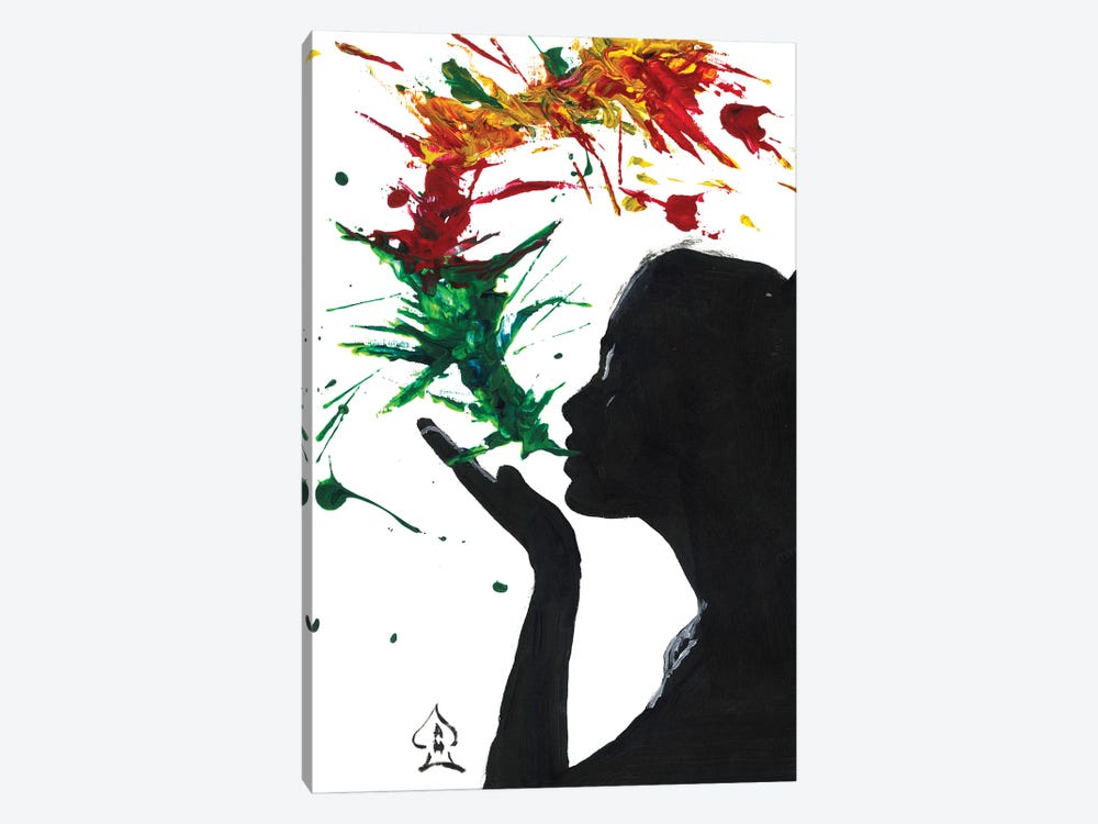 Abstract Kiss by Andrew Harr 1-piece Art Print