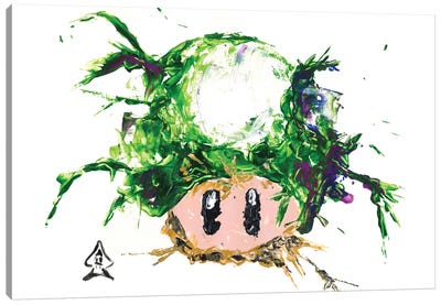 1-Up Canvas Art Print - Mushroom Art