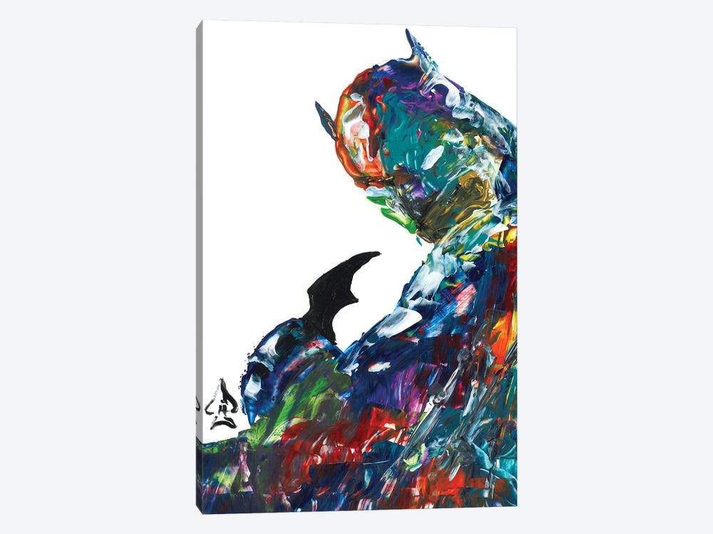 Batman Abstract II by Andrew Harr 1-piece Canvas Print