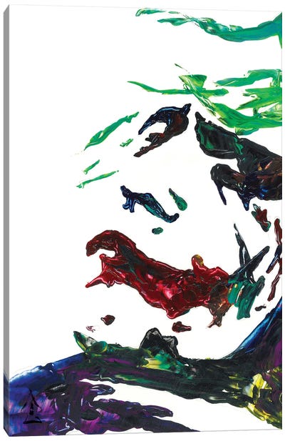 Joker Abstract III Canvas Art Print - The Joker