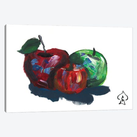 Apples Canvas Print #HRR57} by Andrew Harr Canvas Wall Art