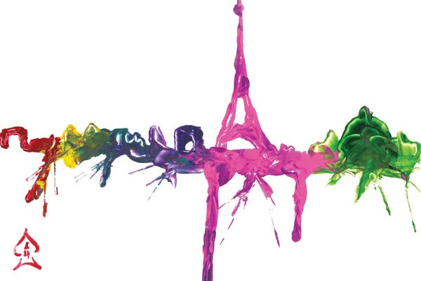 Towers: Paris City Abstract by Andrew Harr