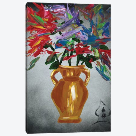 Vase Explosion Canvas Print #HRR60} by Andrew Harr Canvas Art